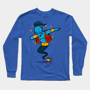 Funny Dabbing Genie Fantasy Magic Cartoon Long Sleeve T-Shirt